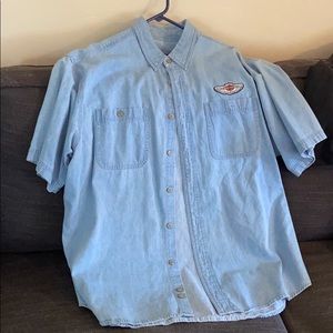 Harley Davidson 100 years denim shirt